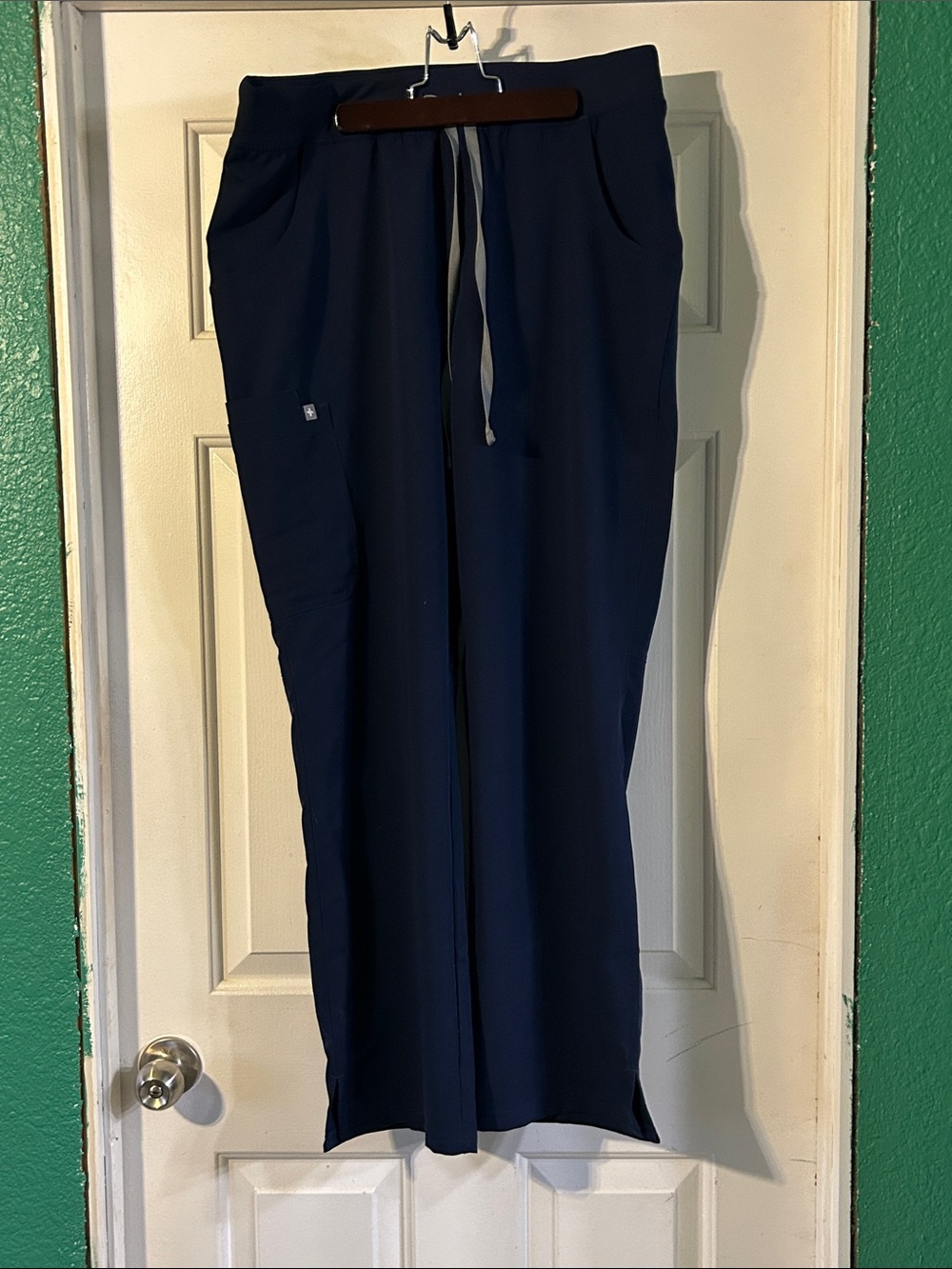 Figs Women's “Kade” Straight Leg Scrub Pants - Navy Blue